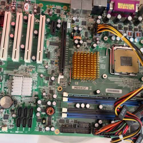 台湾广积MB945F工控主板，带双网口和ISA槽，支持DDR