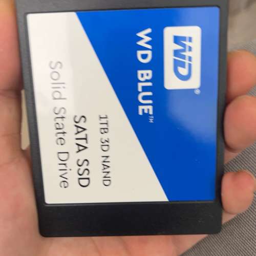 WD西部数据蓝盘1TB固态硬盘，型号WDS100T2B0A，