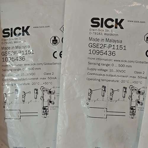 西克光电传感器开关GSE2F-P1151，订货号109543