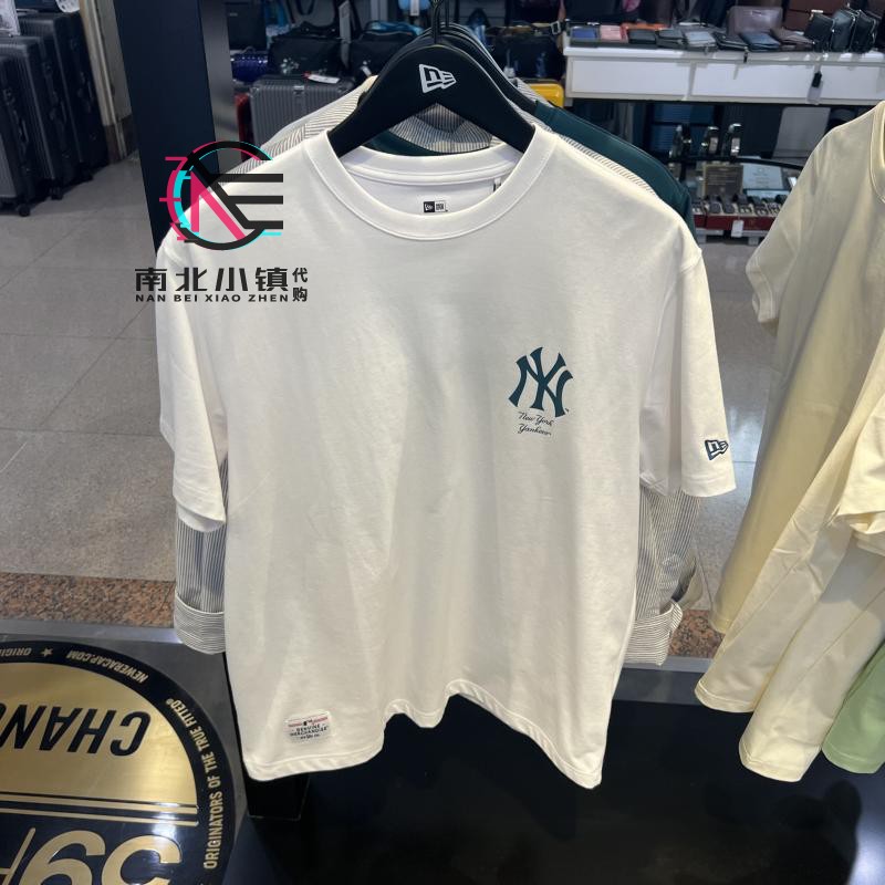 New Era纽亦华 正品2024款男女简约百搭潮流宽松短袖T恤 14179159