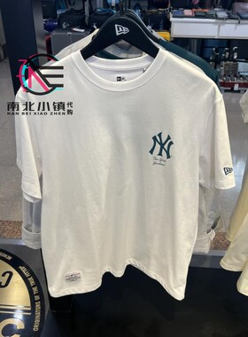 New Era纽亦华 正品2024款男女简约百搭潮流宽松短袖T恤 14179159