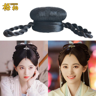 古装造型假发包汉服假发髻新白娘子传奇cos鞠婧祎白素贞同款发饰
