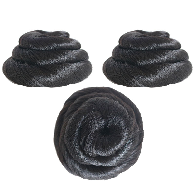 古装造型假发髻少女仿春丽羊角髻汉服坦领襦裙鬓角两侧双丫髻发包