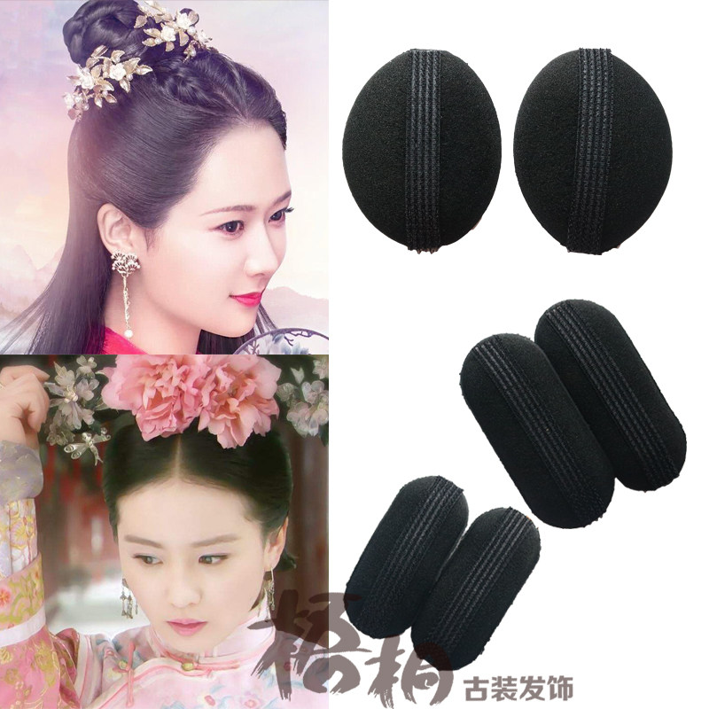 古装假发自然鬓角垫发海绵发棒汉服COS头发蓬松垫发器隐形魔术贴,美发护发/假发,其它假发,淘宝优惠券,粉丝福利购,淘宝优惠卷