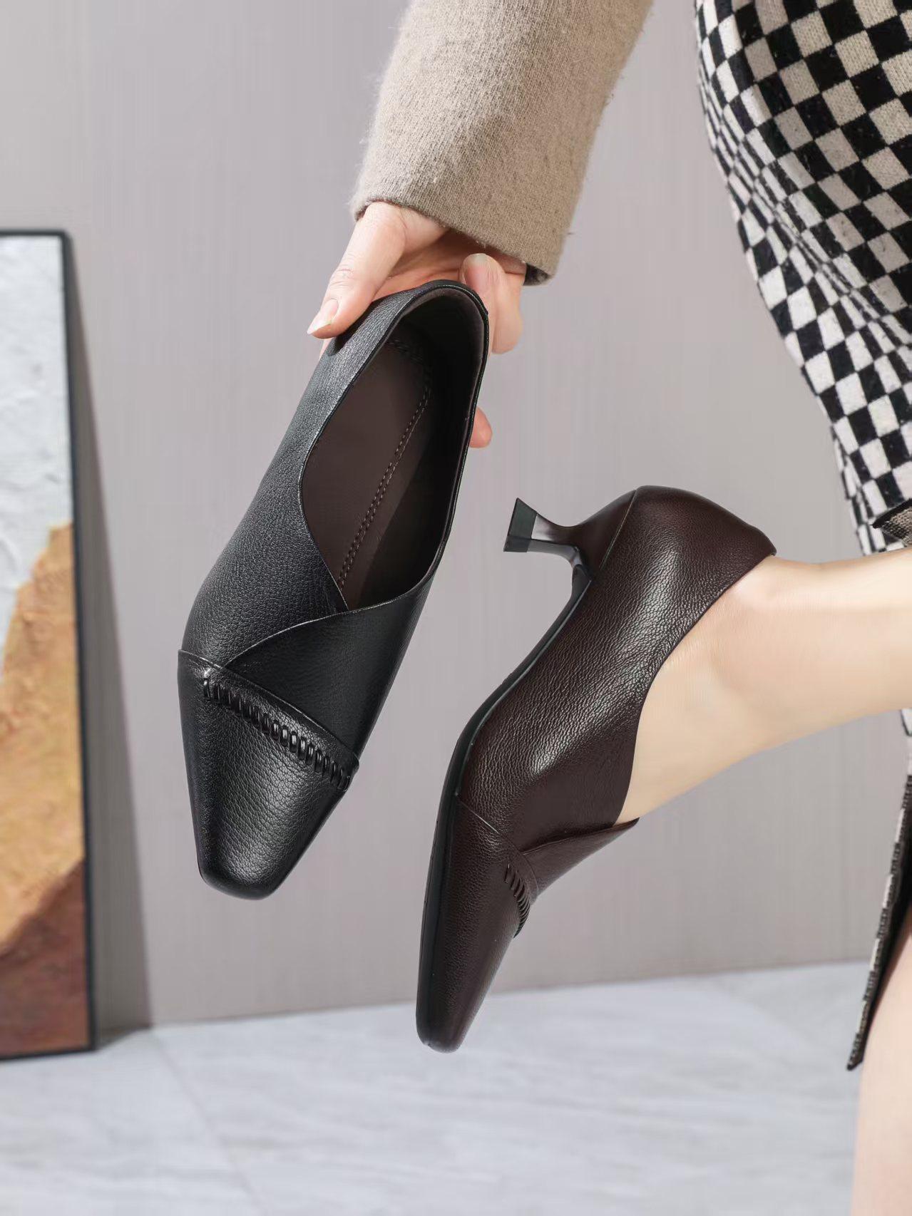 艾比来特专卖店商场春季水晶羊皮高级感特棒大气与众不同气场满满,女鞋,深口单鞋,淘宝优惠券,粉丝福利购,淘宝优惠卷