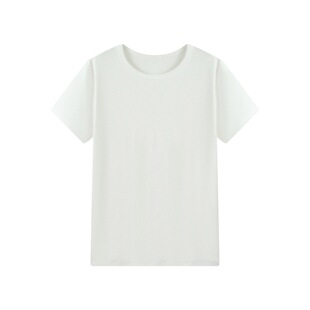 打底上衣 白色T恤女纯色基础版 2026春夏新款 休闲百搭圆领短袖