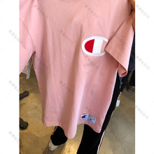 日版 男女同款 专柜正品 T恤 冠军樱花粉色女短袖 大标logo刺绣