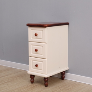 夹缝收纳边柜20公分实木沙发边角床头柜整装窄柜卧室抽屉式储物