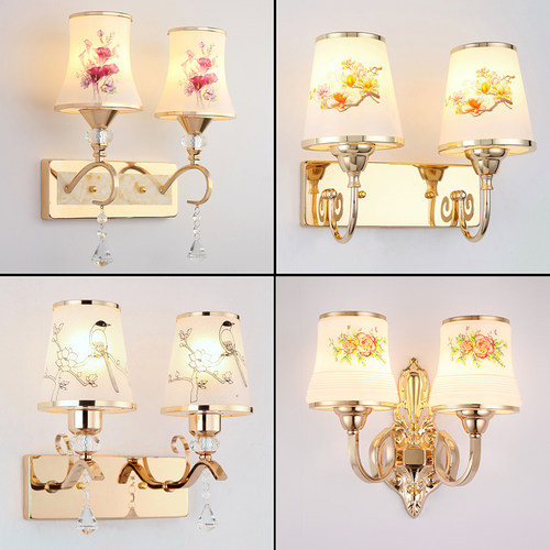 简约现代温馨玻璃壁灯卧室床头灯