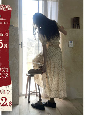 JMWOMEN碎花衬衫半身裙套装