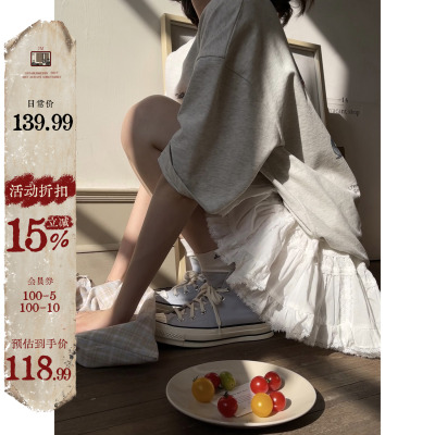 蕾丝短裙蛋糕白色短裙