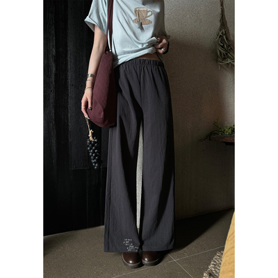 简约基础款显瘦直筒裤韩系原创裤