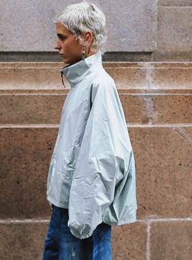 Monday JA 复古廓形立领抽绳冲锋衣女秋季时尚宽松拉链夹克上衣