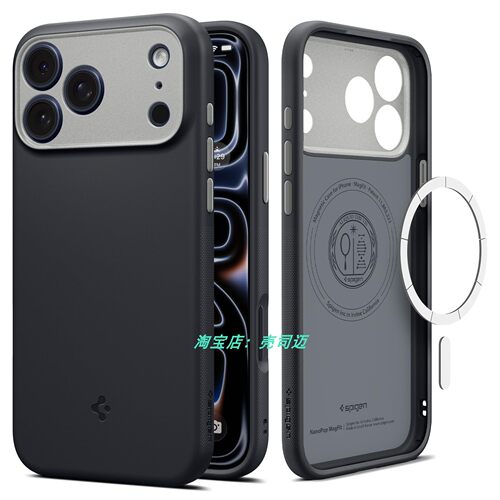 Spigen适用于苹果17pro max手机壳iphone17全包防摔17Air软胶保护套MagSafe磁吸软外壳Nano pop MagFit
