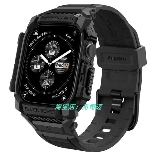 Spigen一体战术表带适用于S11手表带iWatch ultra3/2 45 46 49mmm
