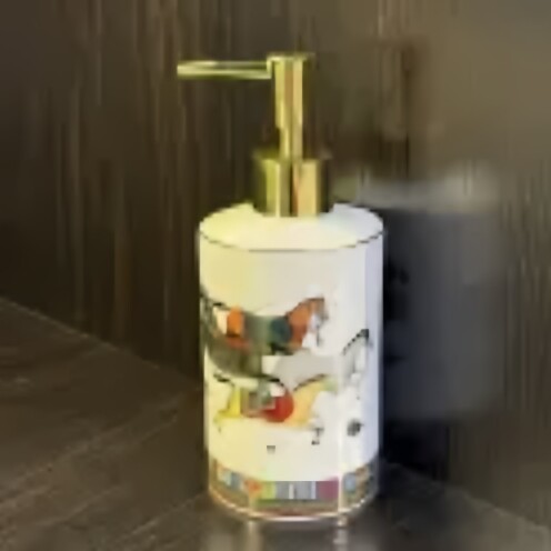 酒店洗发沐浴露欧式陶瓷乳液洗手瓶按压瓶浴室分装瓶挤压式空瓶子