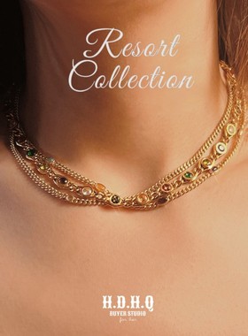 H.D.H.Q【Resort Collocation】-Classic盖茨比彩色锆石项链