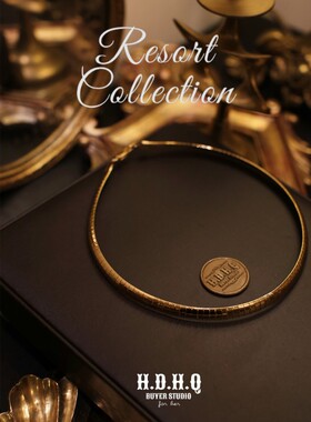H.D.H.Q【Resort Collocation】度假系列-意大利式极简蛇骨项圈
