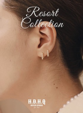 H.D.H.Q【Resort Collocation】度假系列-装置艺术方形耳环