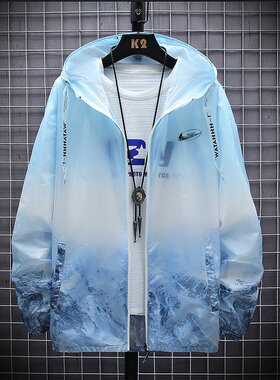 耐克顿防晒衣男夏季连帽户外外套