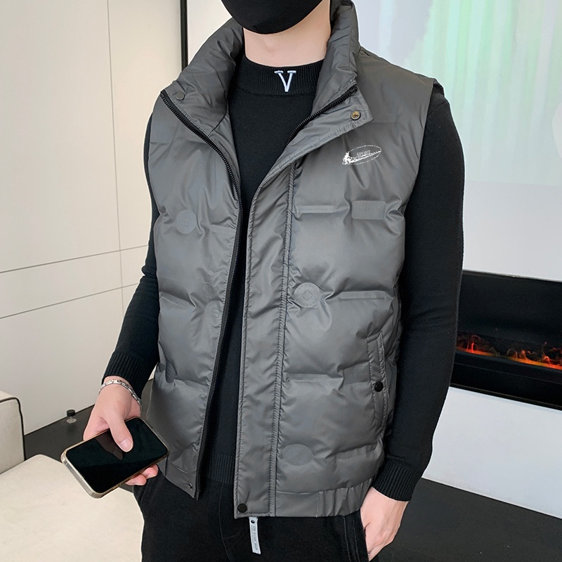 耐克顿秋冬季休闲立领羽绒马甲男