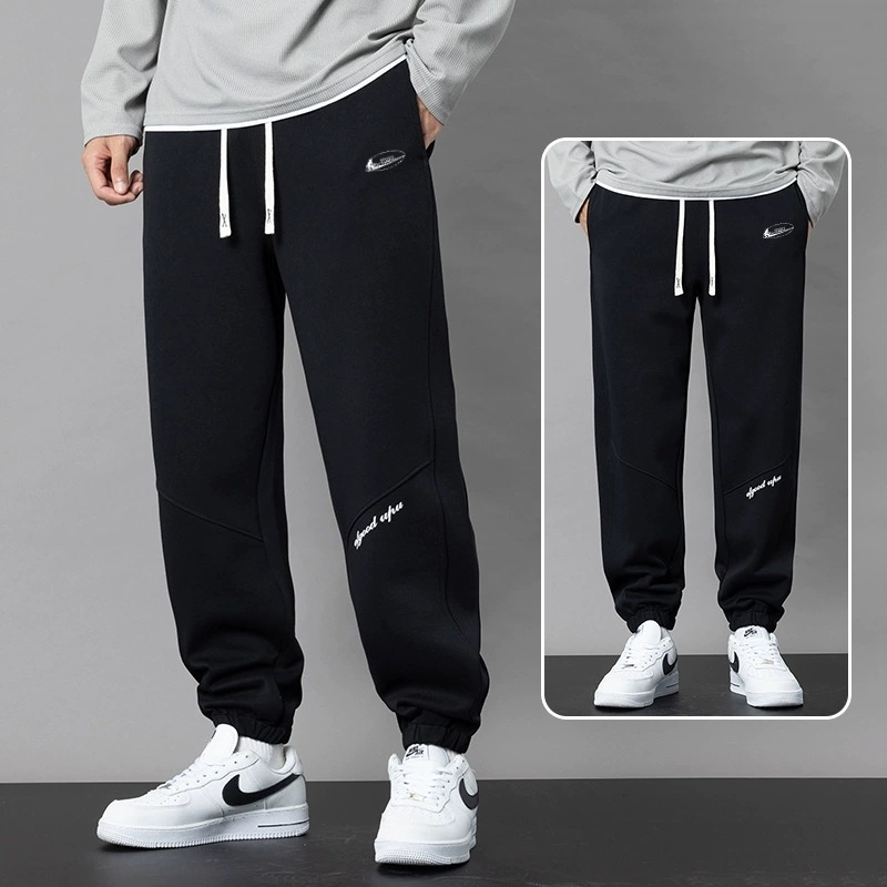 耐克顿秋冬季加绒加厚休闲卫裤男