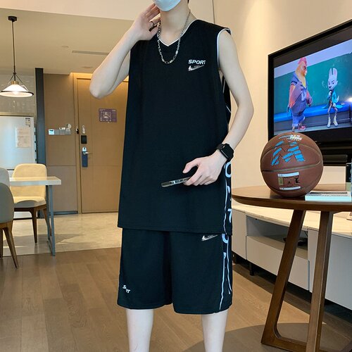 耐克顿夏季速干篮球服运动套装男