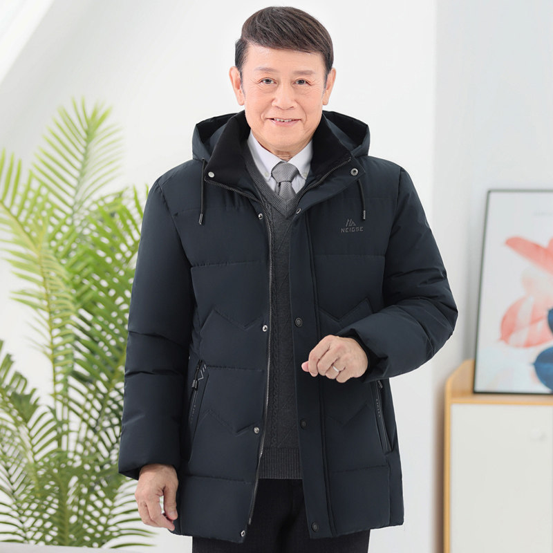 主推爆！6807/P90老人冬装棉服男爸爸加绒加厚棉衣爷爷中长款外套,男装棉衣,星座1216（原钱塘722）