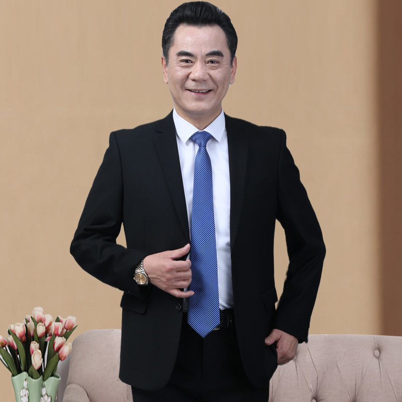 338/长年款！2022新款老年人西服套装爸爸礼服大码中老年正装,男装西服套装,星座1216（原钱塘722）