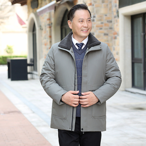 冬装主推2196/爸爸棉服中老年棉袄中长款保暖老年人棉衣图片