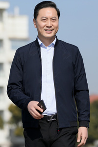 大货特P！90311/爸爸春装薄款外套夹克父亲棒球领外套图片