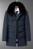 8812/P190中老年羽绒服男爸爸中长款冬季保暖羽绒外套父亲服装，男装羽绒服，星座1216（原钱塘722）