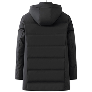 高品货！9902/P280中老年商务休闲中长款羽绒服爸爸羽绒服图片