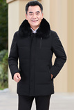 8805/中老年棉服男爸爸装中长款大毛领棉袄男士外套，男装棉衣，星座1216（原钱塘722）
