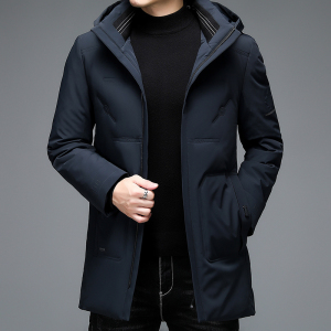 主推高品格款！9902/P280商务工作羽绒服男中年爸爸装外套90%绒