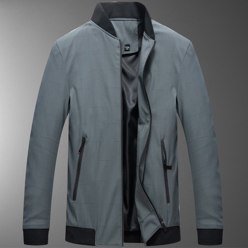 2117/P50中老年夹克男爸爸外套休闲商务棒球领男装，男装夹克，星座1216（原钱塘722）