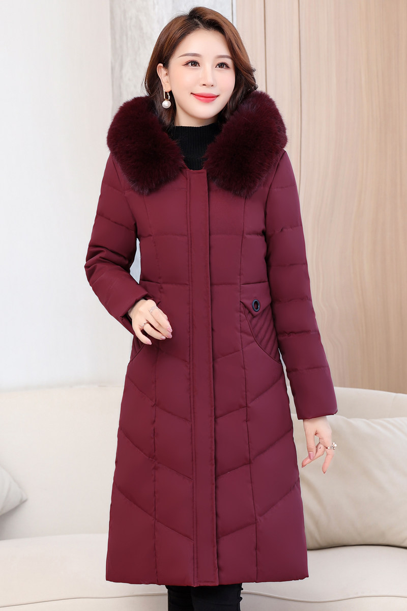 5008/P180妈妈冬装长款中老年羽绒服奶奶保暖宽松羽绒衣外套,女装中老年女装,星座1216（原钱塘722）