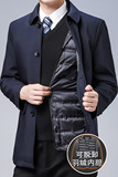 主推！8909/P220商务冬装羽绒服中年男士可脱内胆羽绒爸爸外套，男装羽绒服，星座1216（原钱塘722）