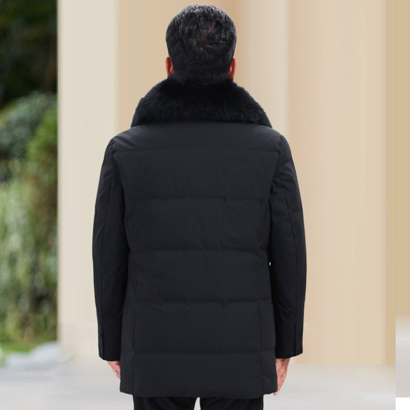 8805/中老年棉服男爸爸装中长款大毛领棉袄男士外套,男装棉衣,星座1216（原钱塘722）