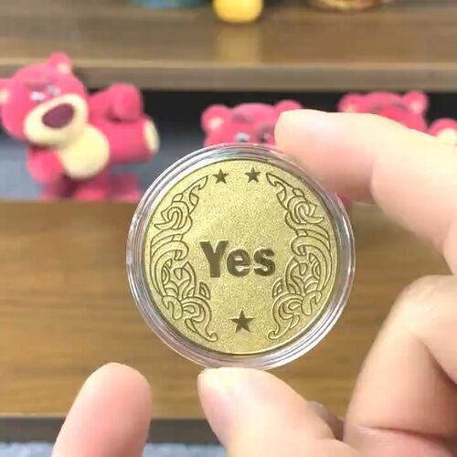 YesOrNo决策纪念许愿幸运币创意