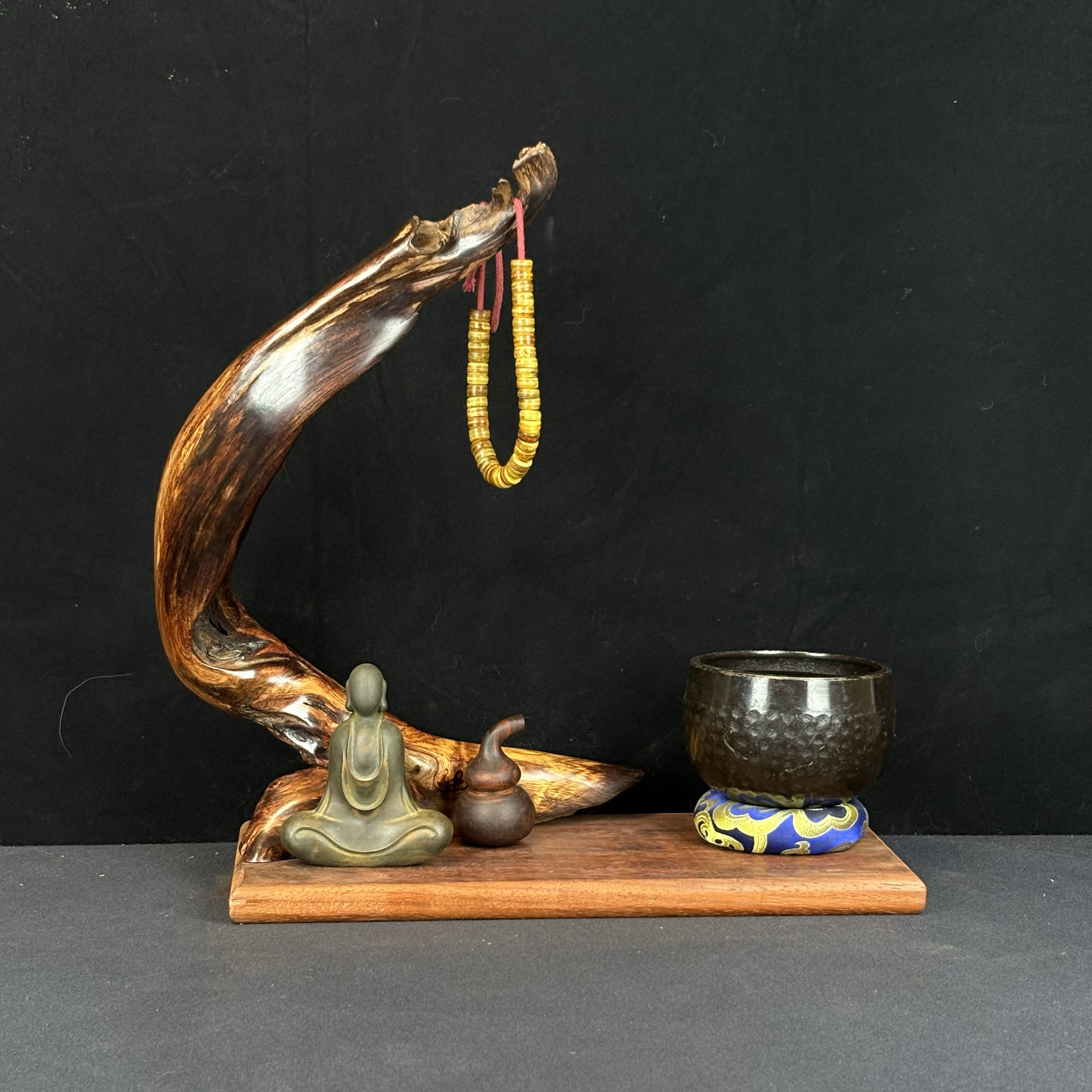 海南黄花梨自然艺术摆件空间布局创意装饰摆件客厅玄关收藏