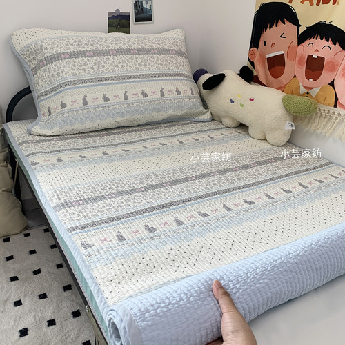 大学生宿舍纯棉床盖床单全棉软床褥垫子薄不跑床单人床上用品寝室