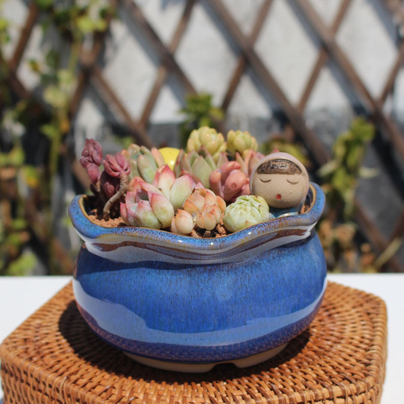 粗陶多肉盆大口径群生盆复古窑变透气盆创意拼盘特价肉肉花盆清仓,鲜花速递/花卉仿真/绿植园艺,花盆,淘宝优惠券,粉丝福利购,淘宝优惠卷