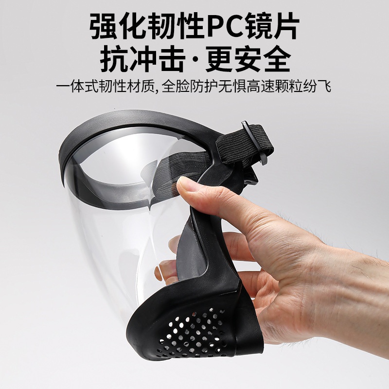 打农药防护面罩喷打药防护罩高清透明防切割防尘不起雾全脸防护