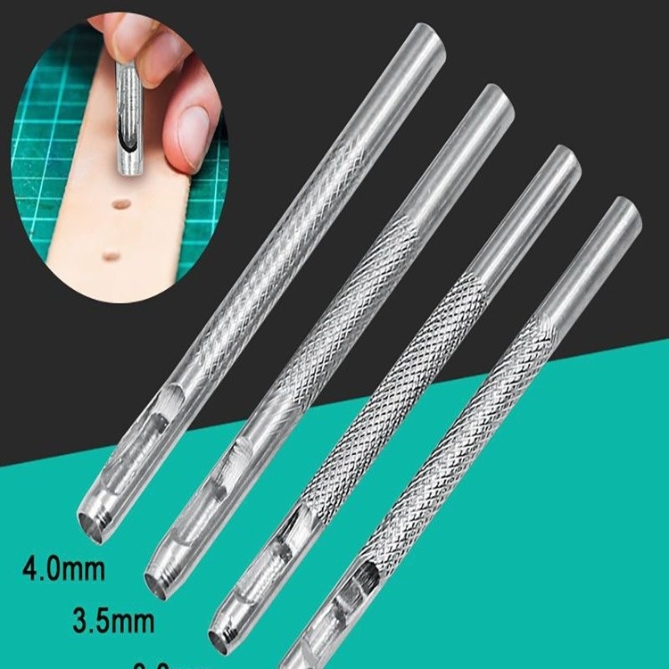 皮带冲孔器皮革打孔器冲子圆冲头香菇椴木表带开孔工具家用手动