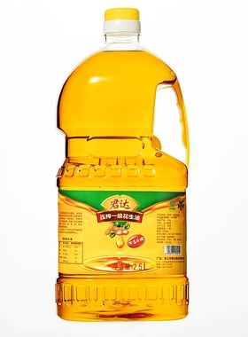 乳山特产君达小磨花生油一级油无添加纯食用油2.5L包邮2024年新油