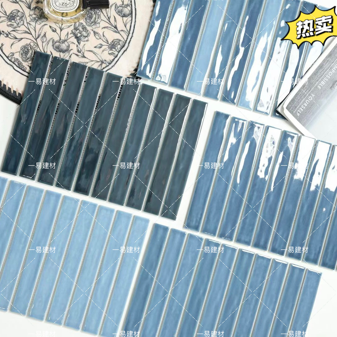 海光银浪系列凹凸游泳池陶瓷马赛克瓷砖小块网红民宿酒店泳池砖