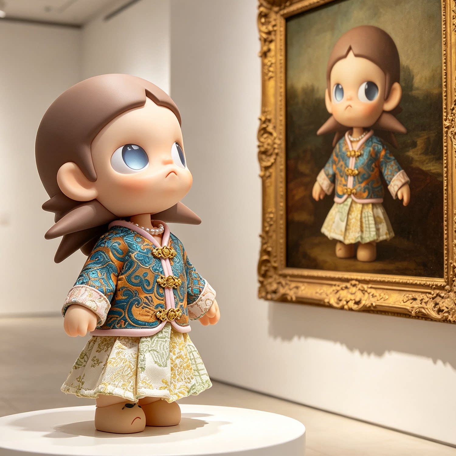 Zsiga1/8嘎子姐娃衣一二代可动人偶BJD衣服锦绣新中式套装图片