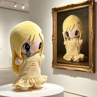 野有上秋毛绒玩偶挂件娃衣可爱漫画小人套装甜美着替休闲套装