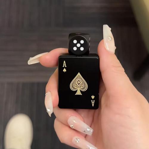 个性创意便携旋转骰子绿焰打火机